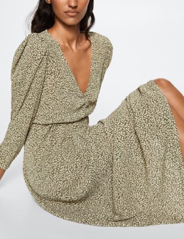 Rochie medie Mango, verde