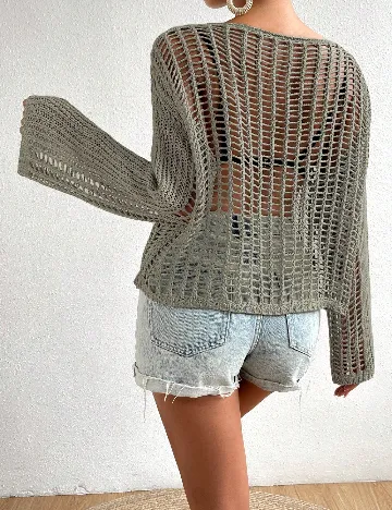 Bluza de plaja SHEIN, verde Verde
