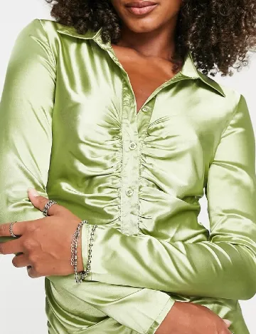 Rochie scurta Urban Threads, verde