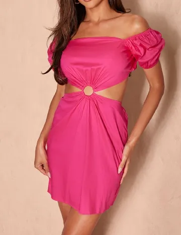 Rochie scurta PRETTYLITTLETHING, roz Roz