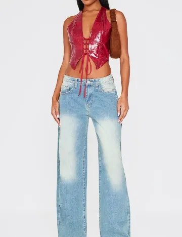Top PRETTYLITTLETHING, rosu Rosu
