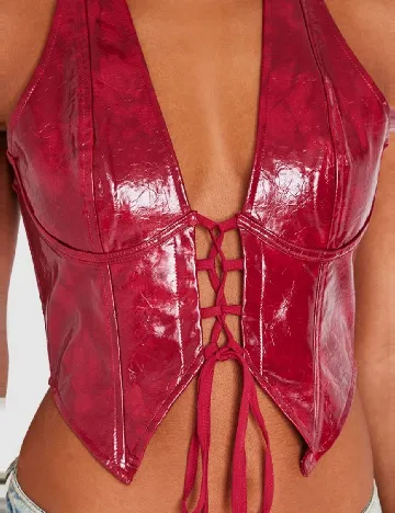 Top PRETTYLITTLETHING, rosu Rosu