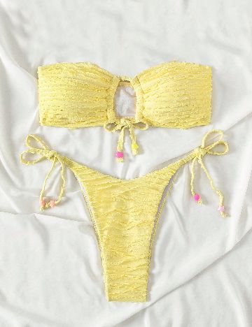 Costum de baie SHEIN, galben