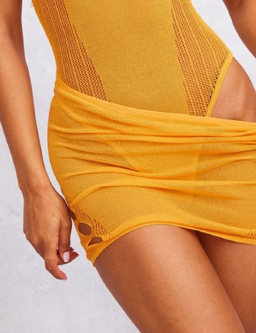 Fusta de plaja PRETTYLITTLETHING, portocaliu