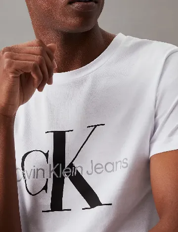 Tricou Calvin Klein Jeans, alb