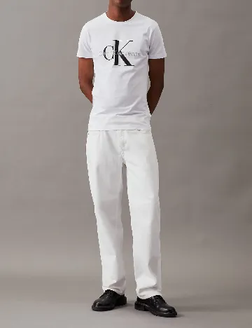 Tricou Calvin Klein Jeans, alb