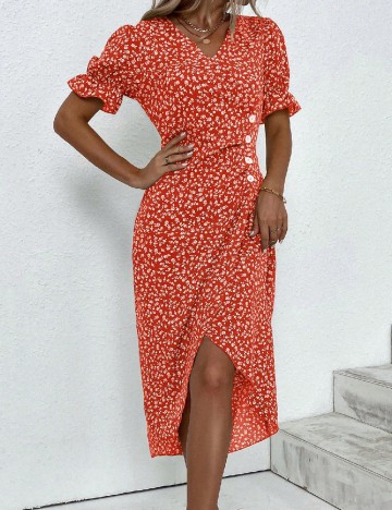 Rochie medie SHEIN, rosu