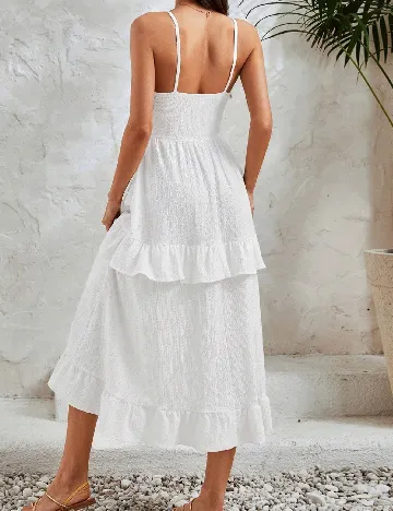 Rochie medie SHEIN, alb