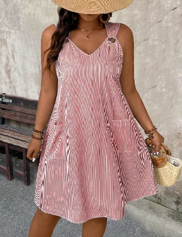 Rochie medie SHEIN CURVE, rosu Rosu
