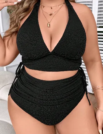Costum de baie SHEIN CURVE, negru