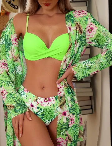 Costum de baie SHEIN, verde