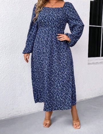 Rochie medie SHEIN CURVE, floral print