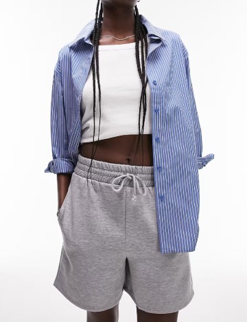 Pantaloni scurti Top Shop, gri