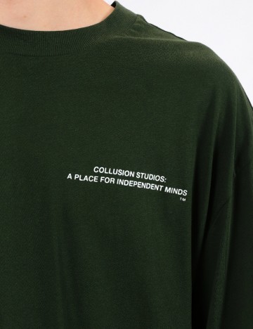 Tricou COLLUSION, verde