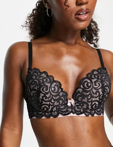 Sutien Pour Moi, negru Negru