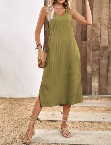 Rochie medie SHEIN, kaki