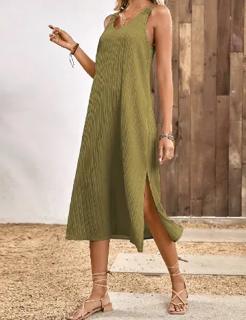 Rochie medie SHEIN, kaki Verde