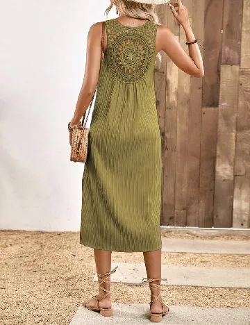 Rochie medie SHEIN, kaki Verde