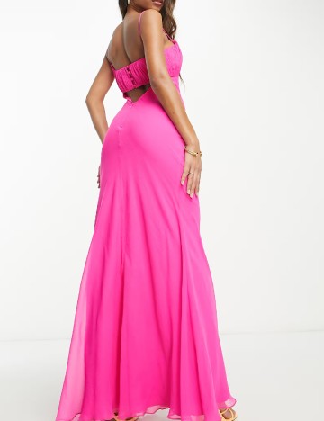 Rochie lunga ASOS, roz