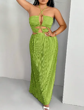 Rochie lunga SHEIN CURVE, verde