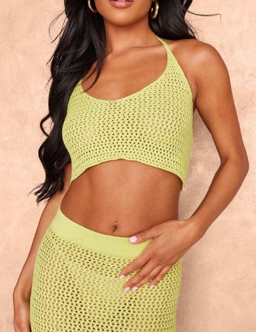 Top PRETTYLITTLETHING, verde