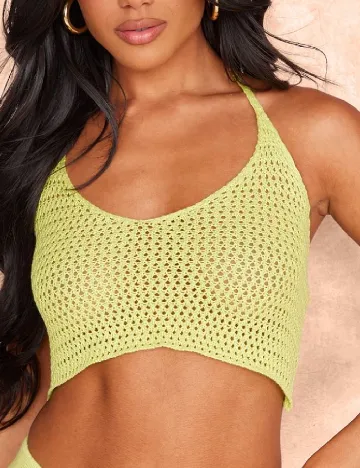 Top PRETTYLITTLETHING, verde