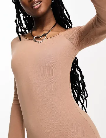 Rochie medie COLLUSION, maro Maro