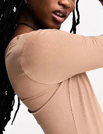 Rochie medie COLLUSION, maro Maro