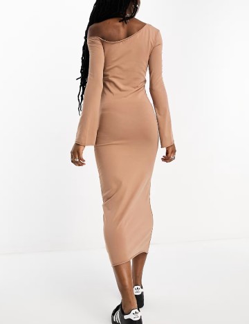 Rochie medie COLLUSION, maro