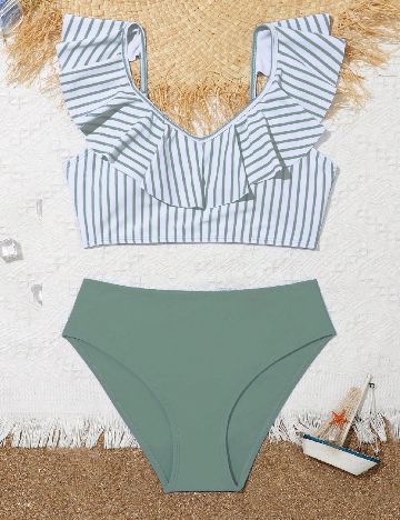 Costum de baie Shein Kids, verde