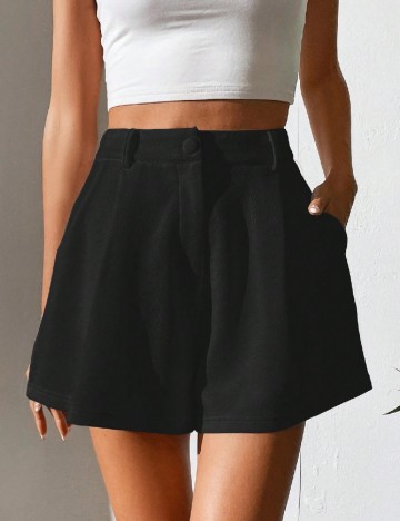 Pantaloni scurti SHEIN, negru