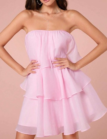 Rochie scurta SHEIN, roz