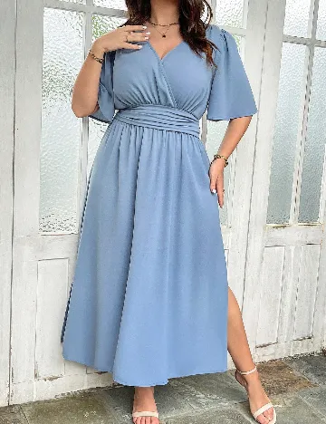 Rochie lunga SHEIN CURVE, albastru