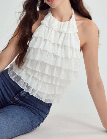 Top SHEIN, alb