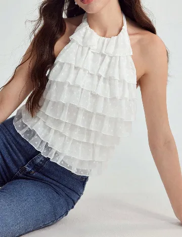 Top SHEIN, alb