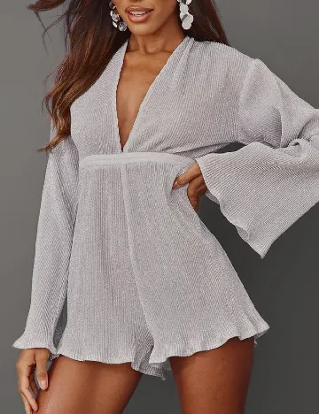 Salopeta PRETTYLITTLETHING, argintiu