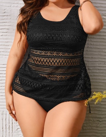 Costum de baie SHEIN CURVE, negru