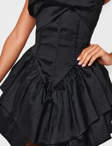 Rochie scurta PRETTYLITTLETHING, negru