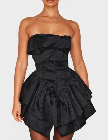 Rochie scurta PRETTYLITTLETHING, negru