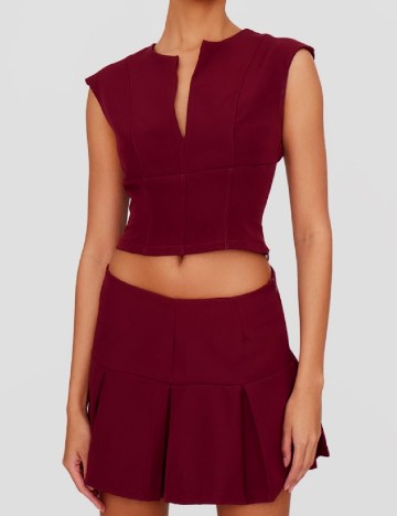 Fusta PRETTYLITTLETHING, visiniu