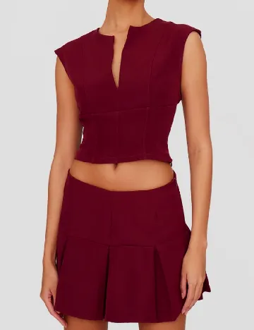 Fusta PRETTYLITTLETHING, visiniu
