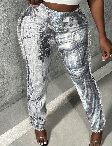 Pantaloni SHEIN, gri