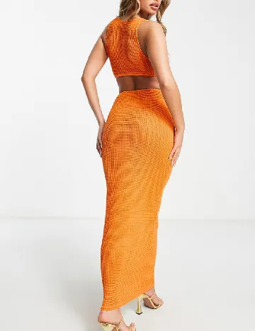 Rochie lunga SIMMI, portocaliu