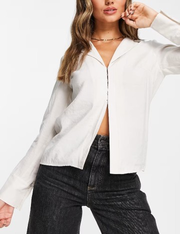Camasa Top Shop, crem