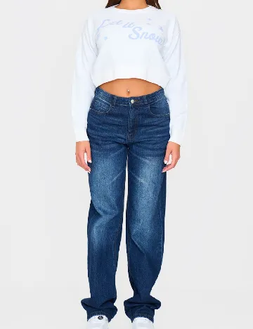 Bluza PRETTYLITTLETHING, alb Alb