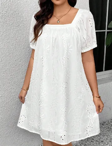 Rochie scurta Emery Rose, alb