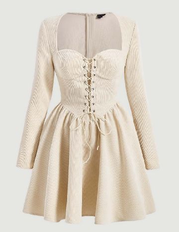 Rochie scurta SHEIN, crem