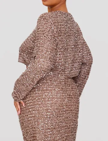 Top PRETTYLITTLETHING Plus Size, maro