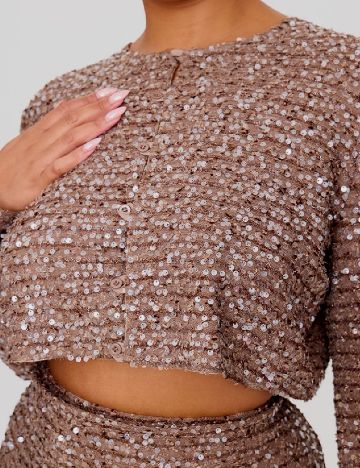 Top PRETTYLITTLETHING Plus Size, maro