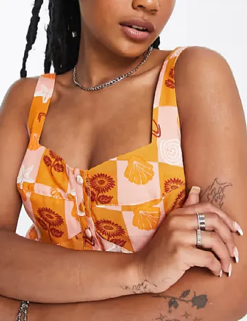 Rochie scurta ASOS, portocaliu Portocaliu